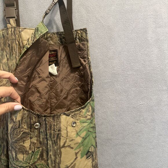 Stearns Dry Wear Camo Rain Bibs Overalls Mens XL Outdoors Hunting Camping *flaw - Picture 6 of 12